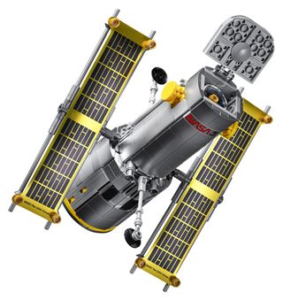 Lego's new NASA Space Shuttle Discovery set comes with the Hubble Space Telescope and will launch in Lego stories April 1, 2021.