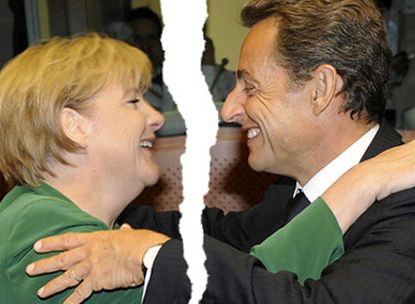 Angela Merkel and Nicolas Sarkozy