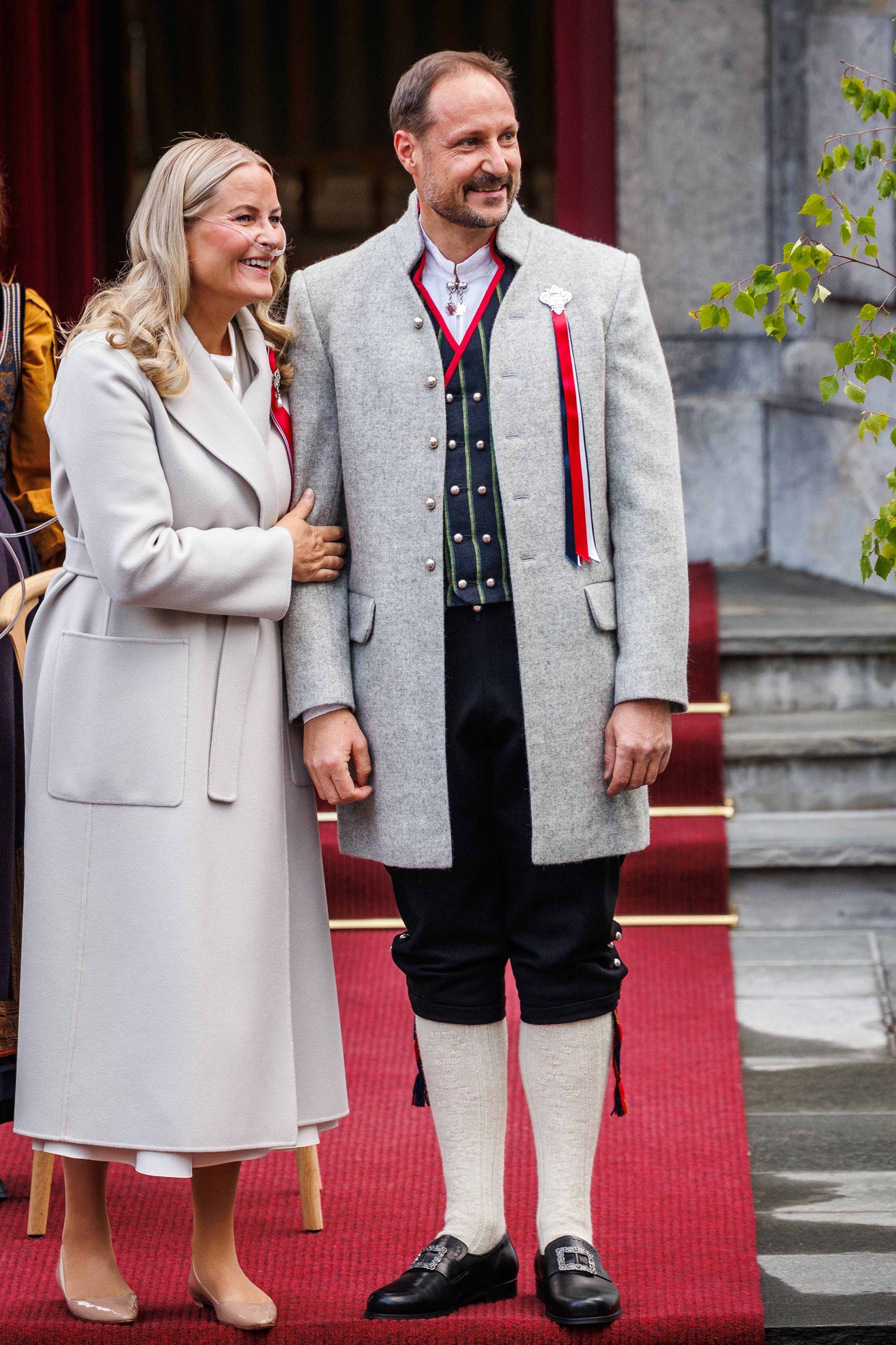 Crown Princess Mette Marit of Norway and Crown Prince Haakon of Norway attend the Norwegian Constitution Day