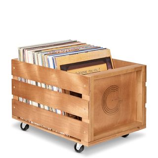 Legend Vinyl Wooden Vinyl Record Storage Crate