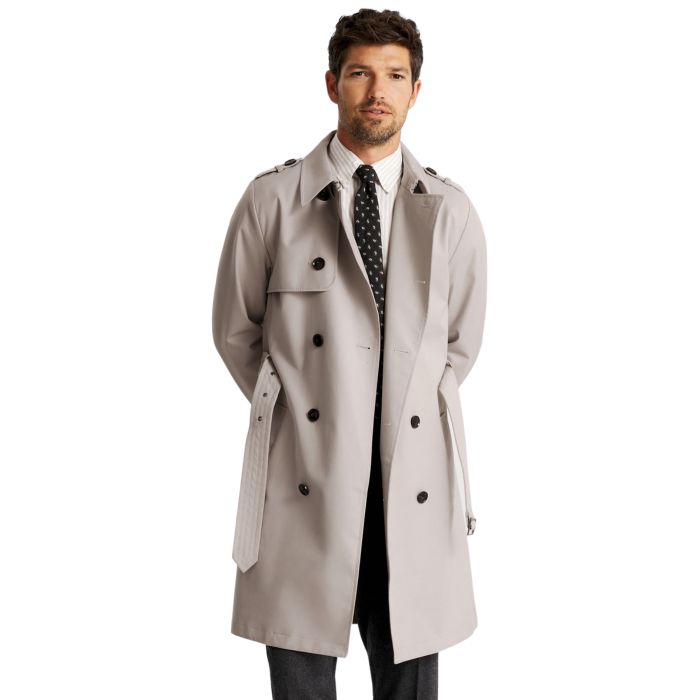 Moss, Light Taupe Trench Coat