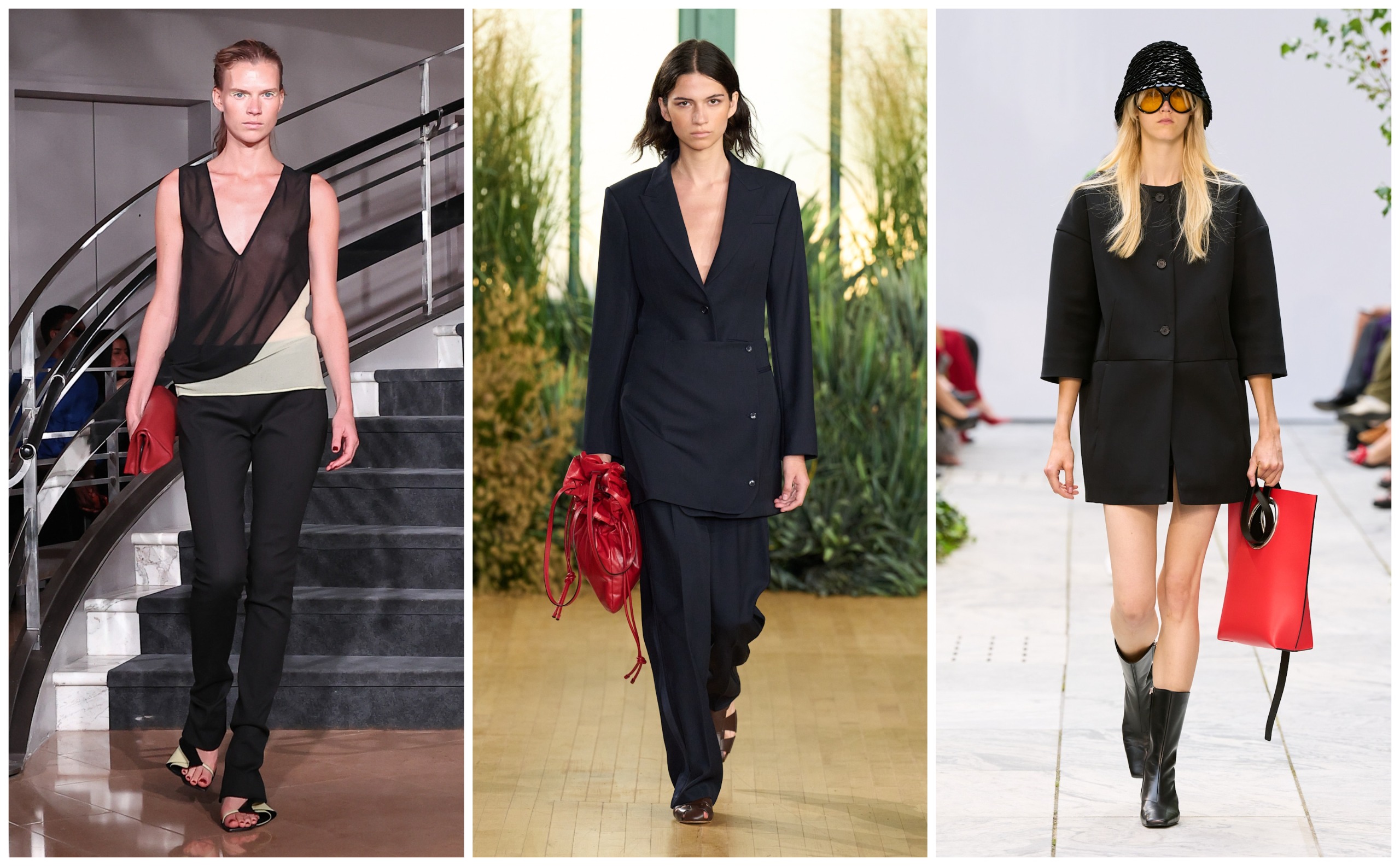 red bags on the spring 2027 runways