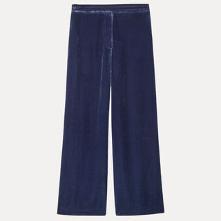 SILK-BLEND VELVET TROUSERS