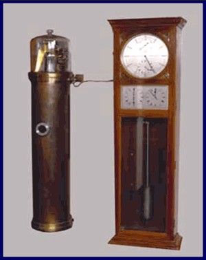 A Shortt-Synchronome free pendulum clock in the NIST Museum, Gaithersburg, Maryland.