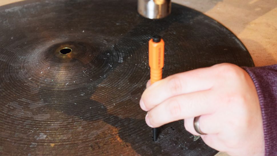 The drilling and riveting a cymbal MusicRadar