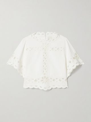 Parissa Broderie Anglaise Cotton Blouse