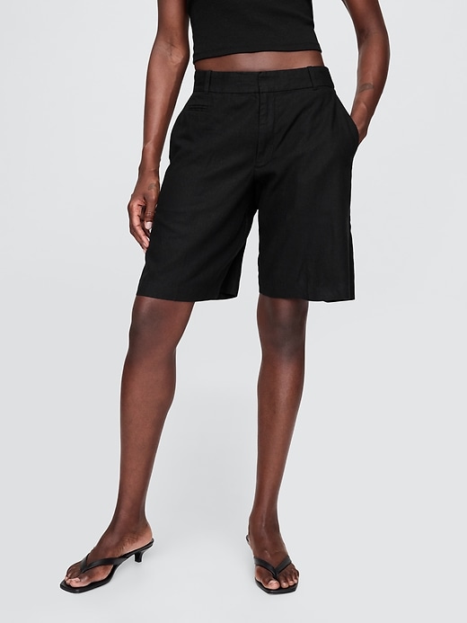 Gap, 365 Low Rise Linen-Blend Trouser Shorts