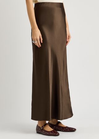 Romina Satin Maxi Skirt