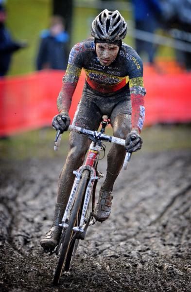 Niels Albert in action in Namur.