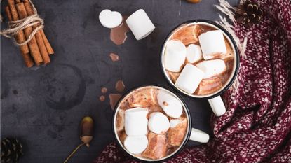 Hot chocolate with marshmellows