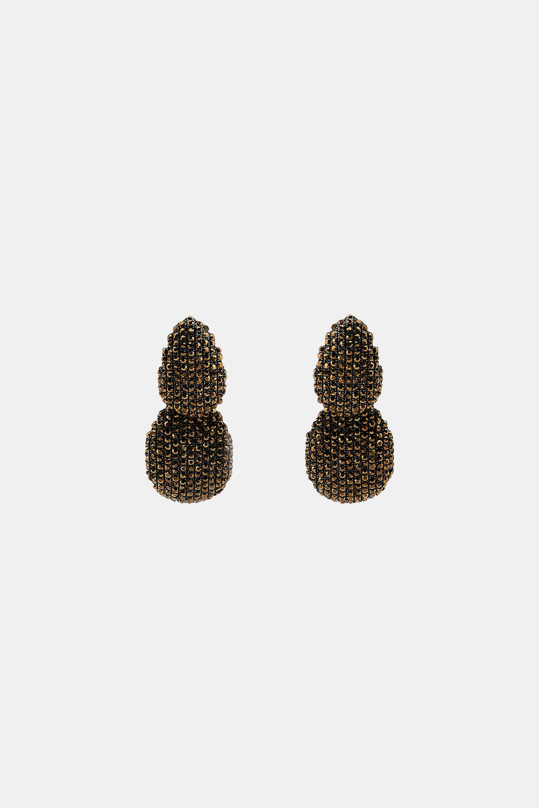 Double Rhinestone Earrings