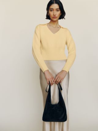 Sweater kasmir kuning