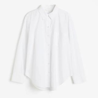 h&m Oversized Poplin Shirt (1)
