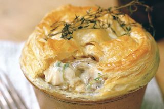 Chicken and mushroom pie