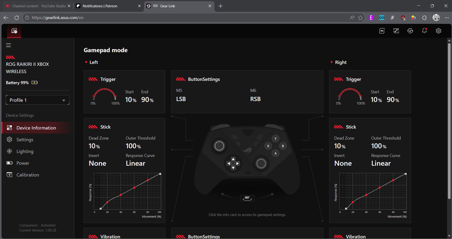 ASUS "Gear Link" website