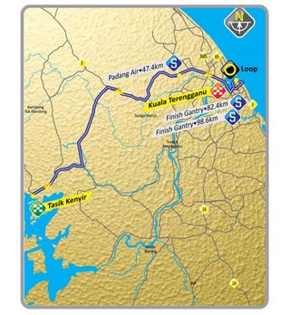 <p>Le Tour de Langkawi - Stage 10 Map</p>
