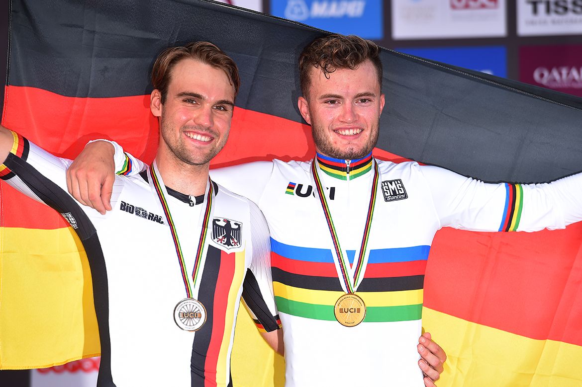 Maximilian Schachmann and Marco Mathis 1-2'd the Worlds U23 ITT