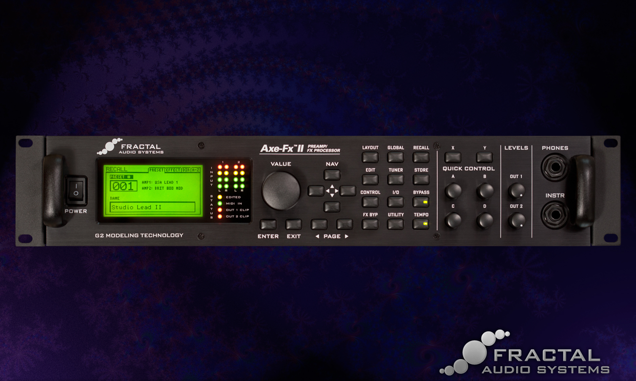 Demo Video Fractal Audio Axe FX 2 Amp Modeler/Effects Processor