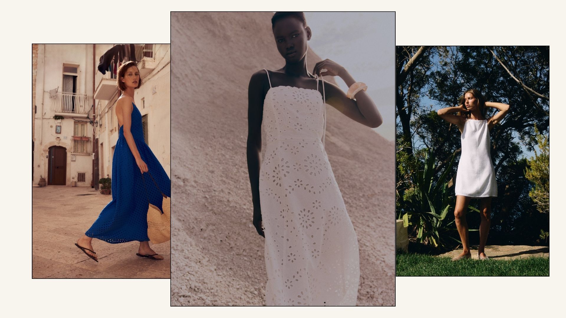 three women in h&m dresses