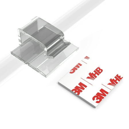 Cable Clips With Strong Self-Adhesive, Xiaoxi R Shape Cable Management Tv Pc Wire Holder Sticky Tidy and Organizer Cord and Wires - 40 Pcs (clear)