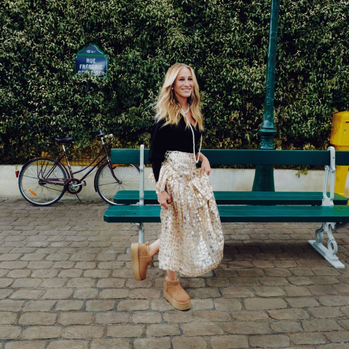 sarah jessica parker in the ugg aw25 campaign