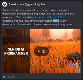 Guerrilla Games Ps5 Deleted Tweet