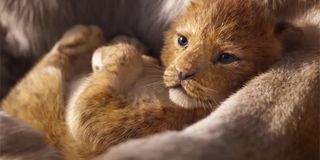 The Lion King cub Simba in Jon Favreau's 2019 movie