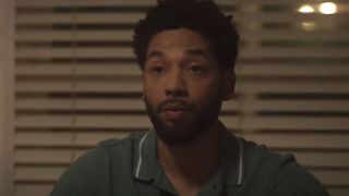 Jussie Smollett's character at dinner table in The Lost Holliday