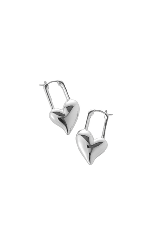 Jenny Bird Padlock Heart Earrings 