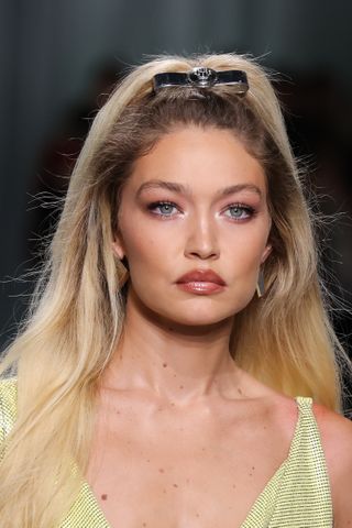 Gigi Hadid Wears a Half-Up, Half-Down Hairstyle