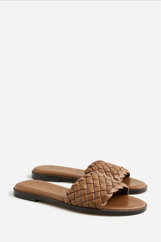 Georgina Woven Sandals in Leather