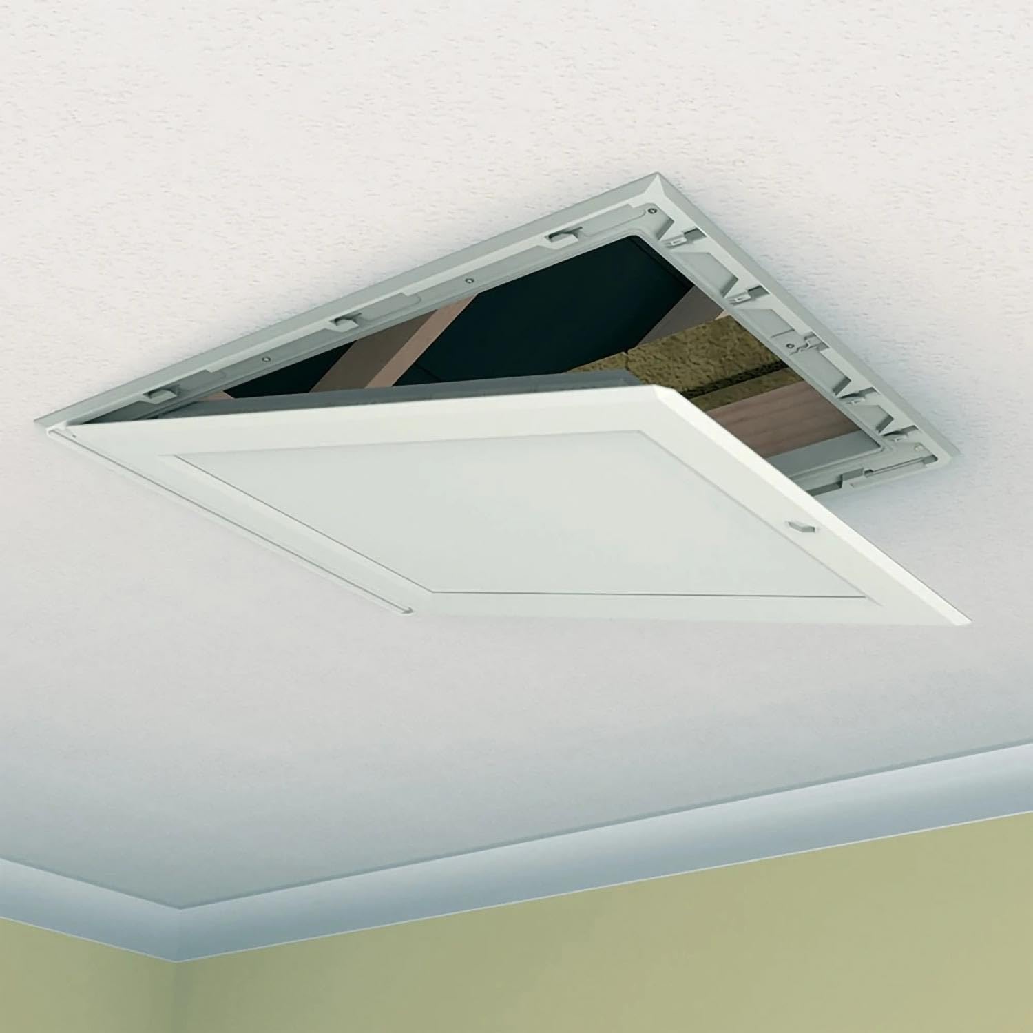 Bps Superior L Compliant &amp;lsquo;swing Down&amp;rsquo; Insulated Loft Hatch/door | Draught Seals | Polystyrene Insulation | 50mm Thick | Cfc Free