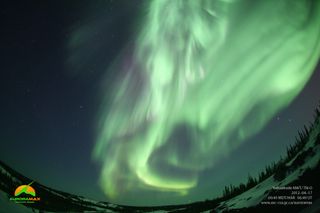 Aurora over Yellowknife, Canada, April 17. 2012