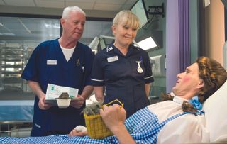This week in Casualty, Charlie Fairhead imparts his wisdom for the greater good of the department