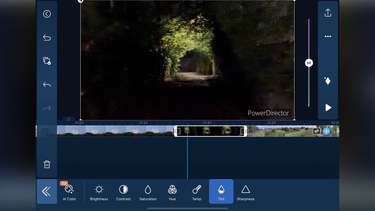 CyberLink PowerDirector on iOS during our video editing app review