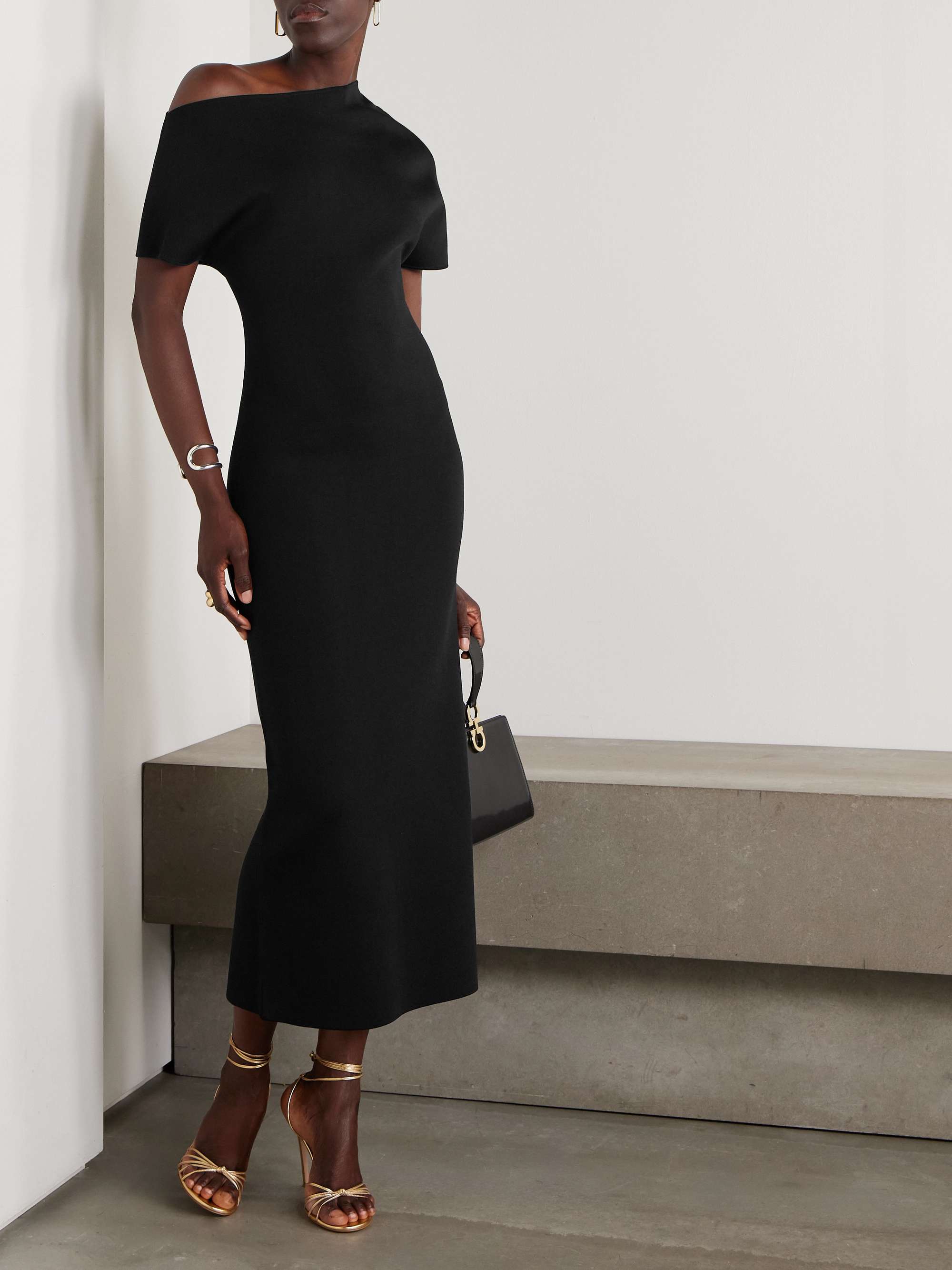 Asymmetric Jersey Dress