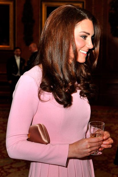Kate Middleton pretty in pink Emilia Wickstead at Queen's Jubilee lunch