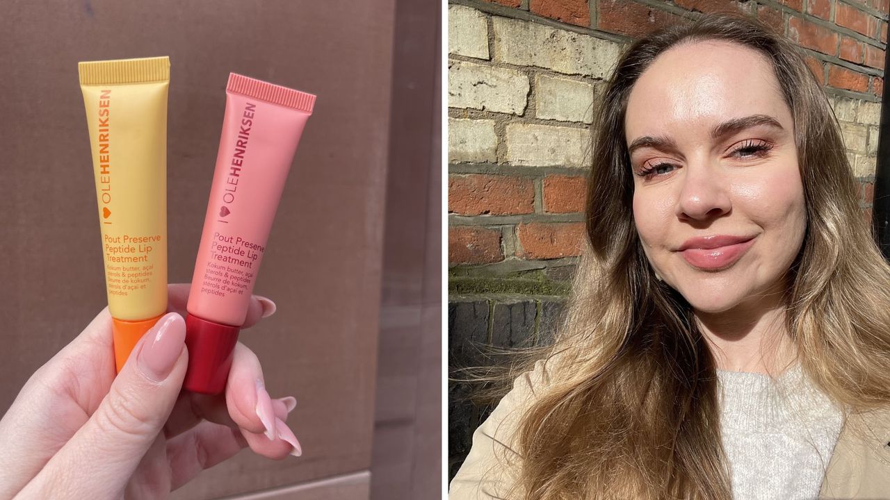 valeza wearing ole henriksen Pout Preserve Peptide Lip Treatment