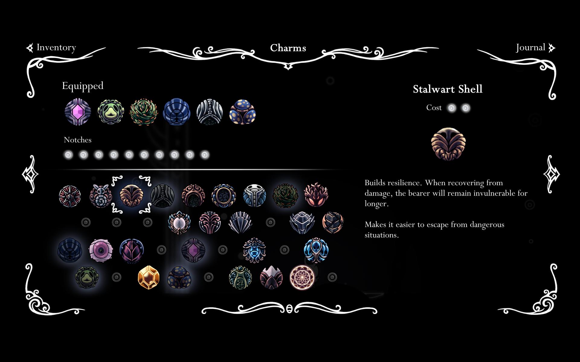 equip all charms in hollow knight