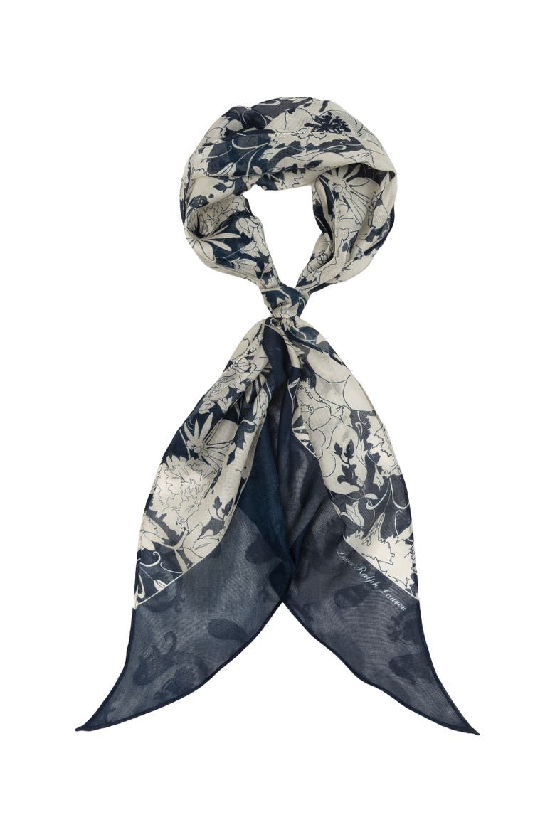 Floral Oblong With Bias Ends