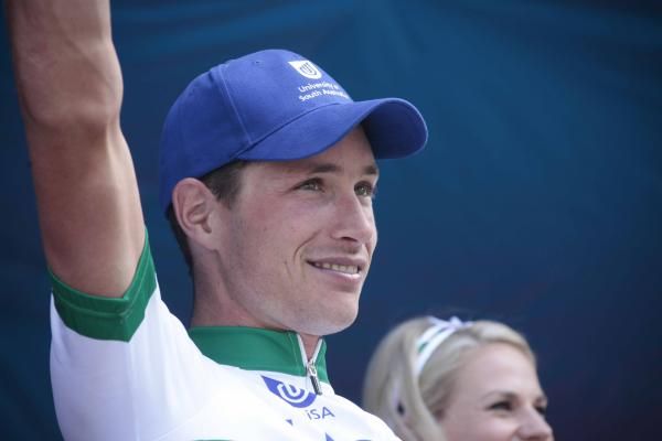 Will Clarke (Uni-SA Australia) on the podium.