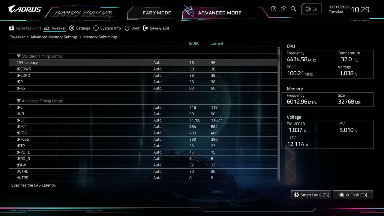 Gigabyte X870E Aorus Xtreme X3D AI Top - BIOS