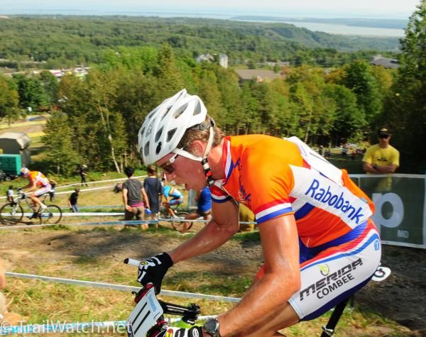 Niels Wubben (Netherlands) at the top of the switchbacks
