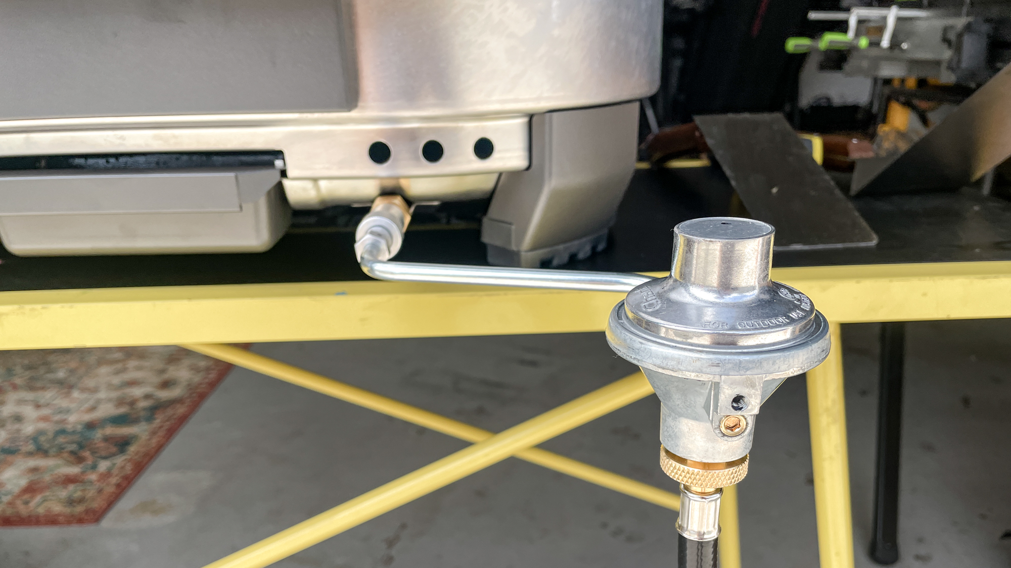 Gas supply for the Solo Stove Steelfire 22 Griddle