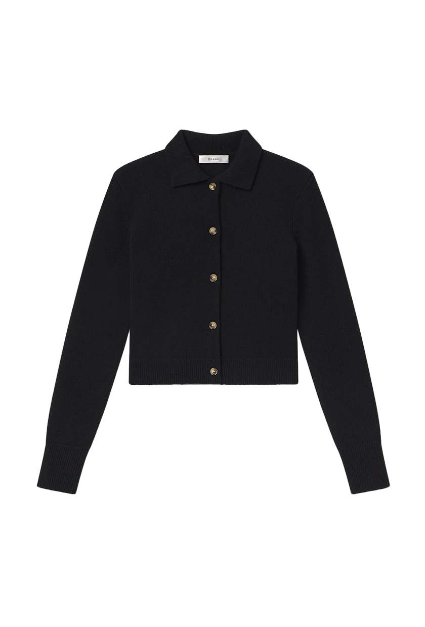 Frame black shrunken cardigan