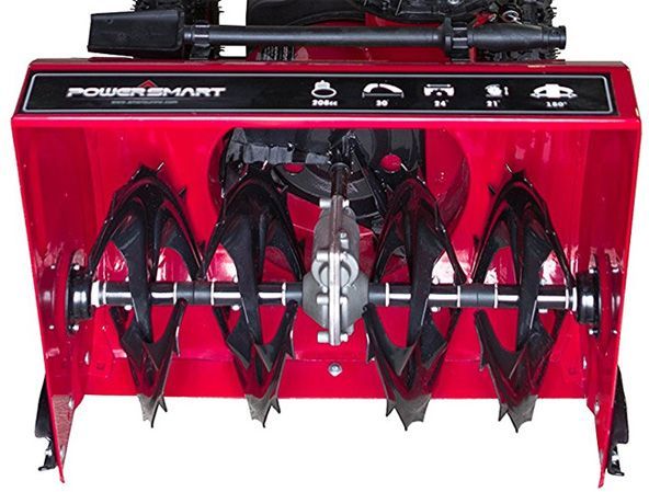 Power Smart image: This snow blower clears a path 24 inches wide.
