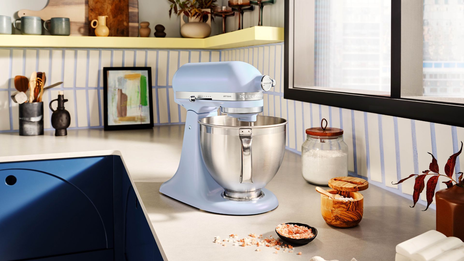 new kitchenaid mixer in kitchen space