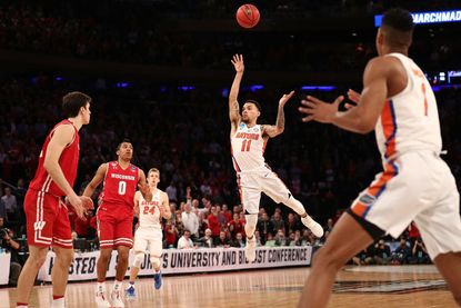 The winning shot of the Florida v. Wisconsin game