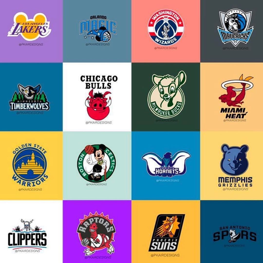 Disney Nba Logos Are The Mashup We Didn T Know We Needed Creative Bloq