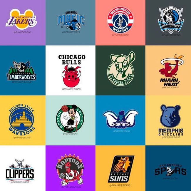 Disney NBA logos are the mashup we didn't know we needed | Creative Bloq